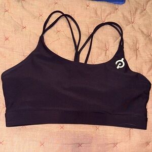 Peloton Dark Purple Strappy Sports Bra